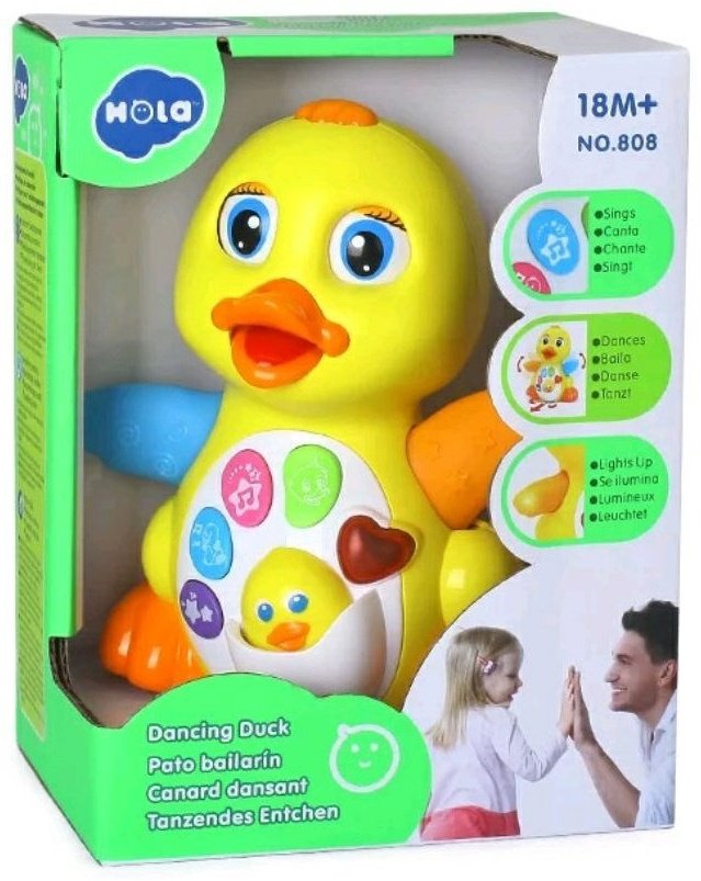 Интерактивная игрушка HOLA желтый утенок - ForteMarket Интерактивная игрушка HOLA желтый утенок купить,0