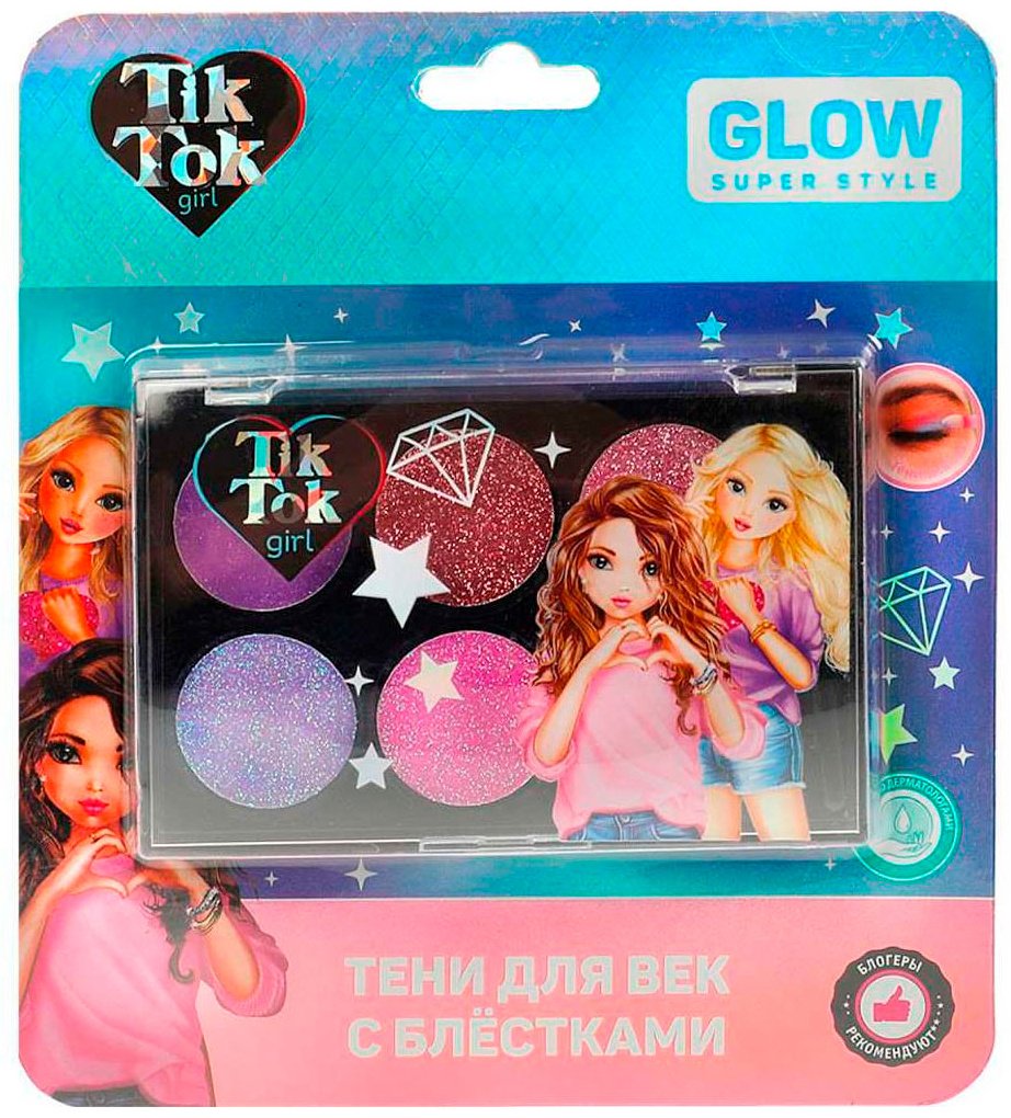Tik Tok Girl Тени для век с блёстками/12 тени 3+ купить,NaN