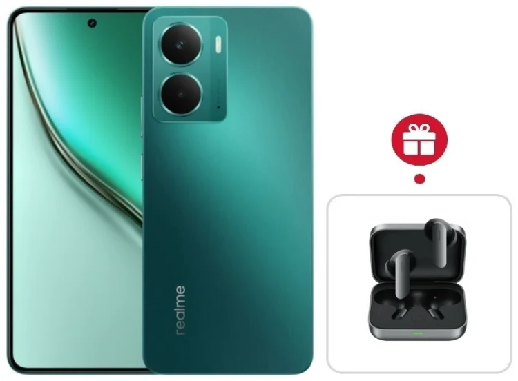 Смартфон Realme P3 5G 8/256GB зеленый + подарок  купить,NaN