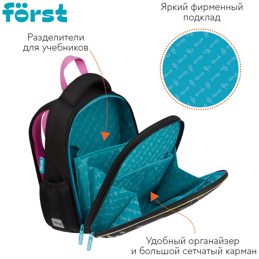 Рюкзак Forst полиэстер черный купить,NaN