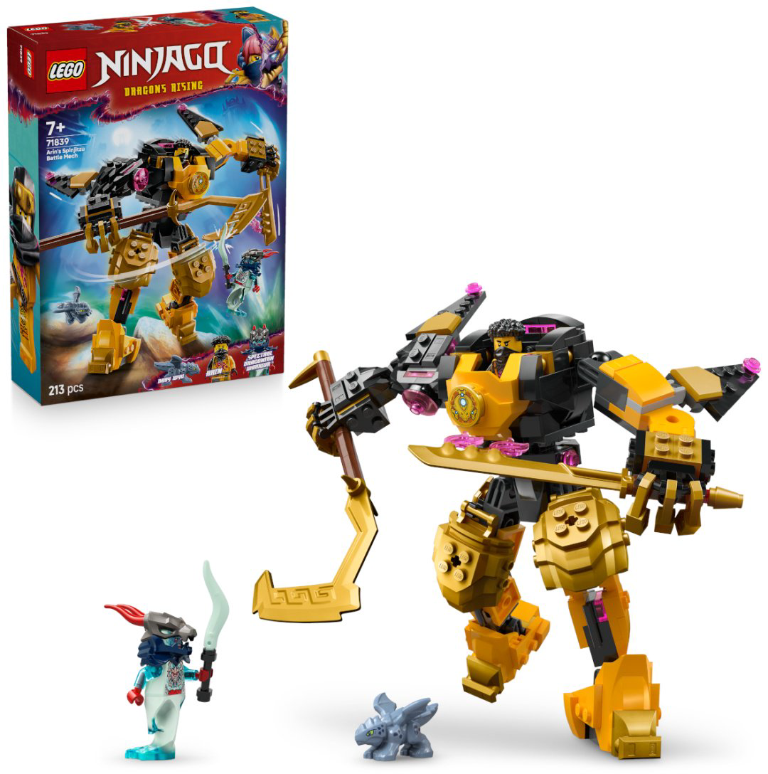 Конструктор LEGO Боевой робот кружитцу Арин Ninjago, деталей 213 шт