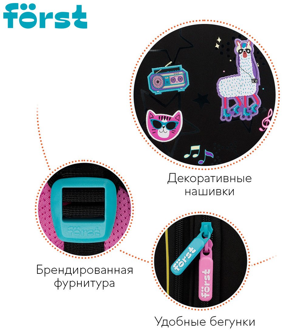 Рюкзак Forst полиэстер черный купить,NaN
