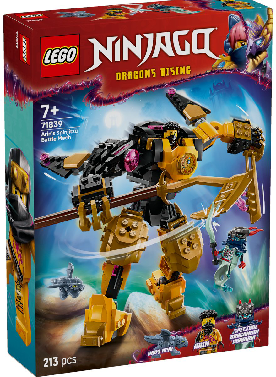 Конструктор LEGO Боевой робот кружитцу Арин Ninjago, деталей 213 шт купить,13915