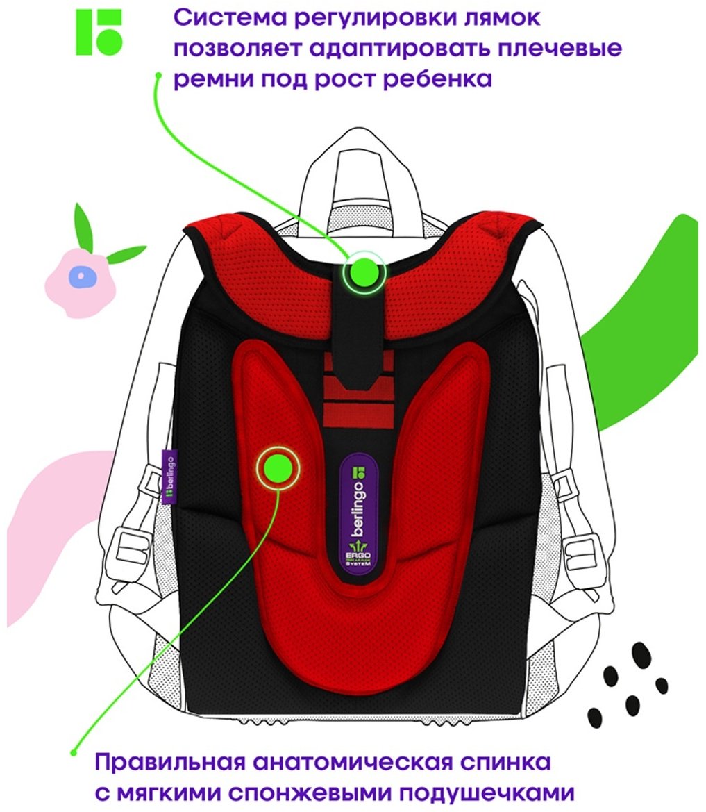 Рюкзак Berlingo RU09075 нейлон черный купить,0