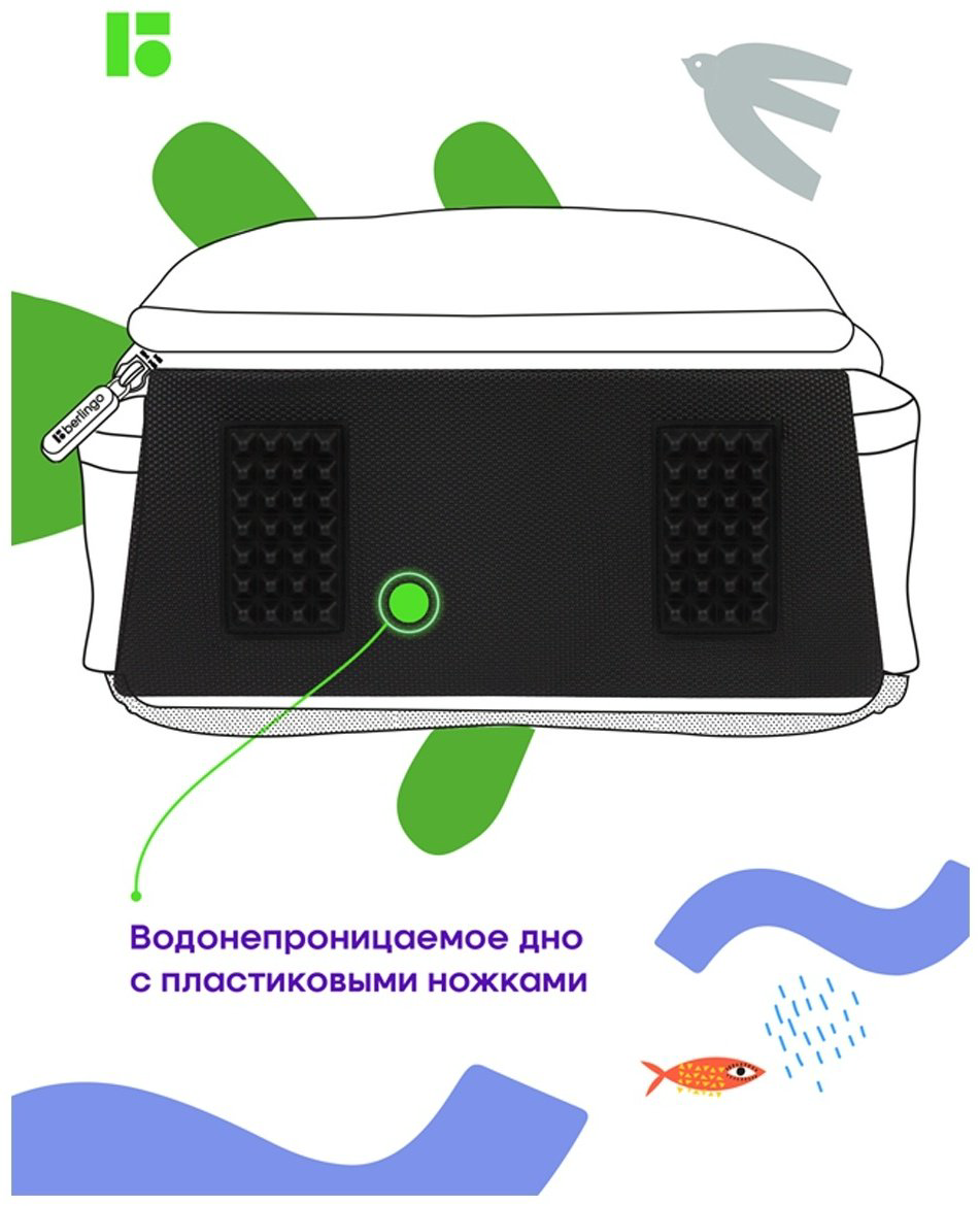 Рюкзак Berlingo RU09075 нейлон черный купить,NaN
