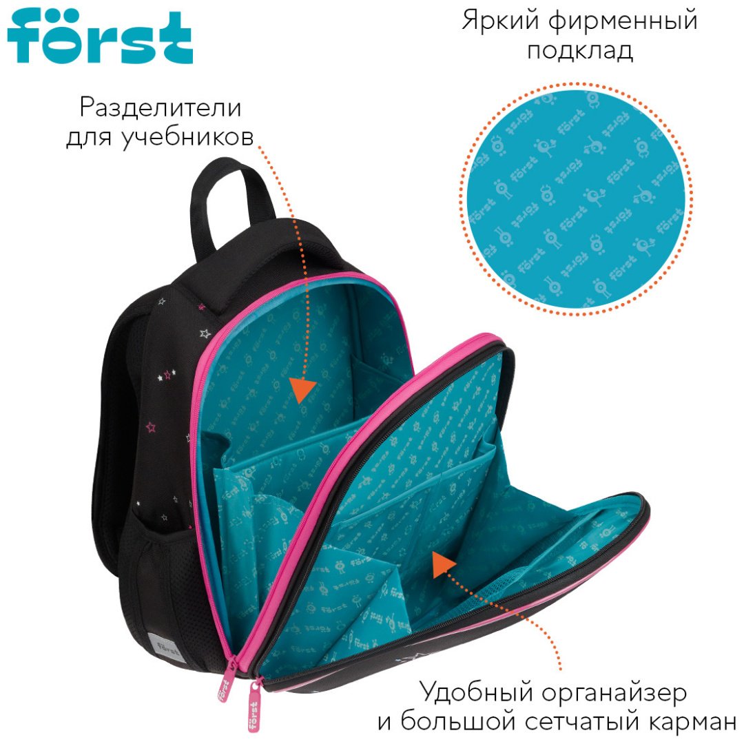 Рюкзак Forst полиэстер черный купить,NaN