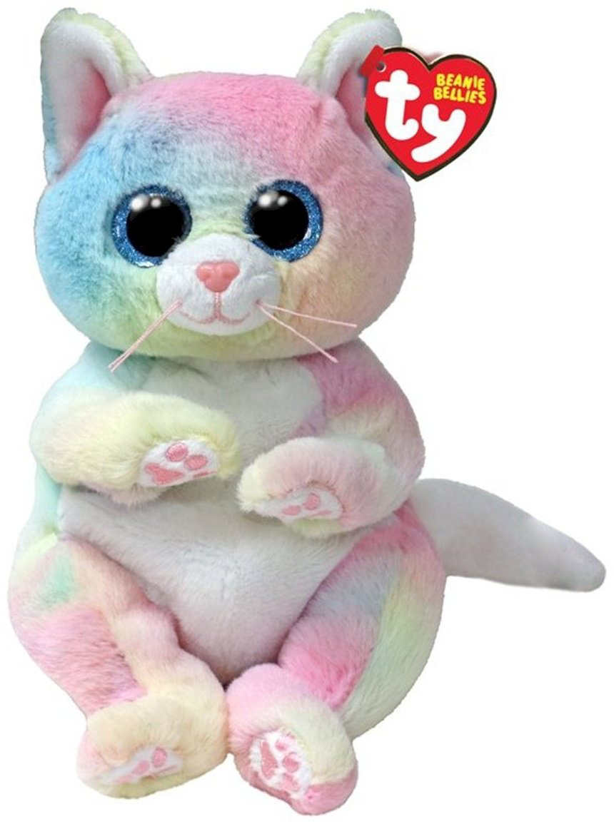 Мягкая игрушка TY котик Дженни, высота 15 см, мультиколор купить,NaN