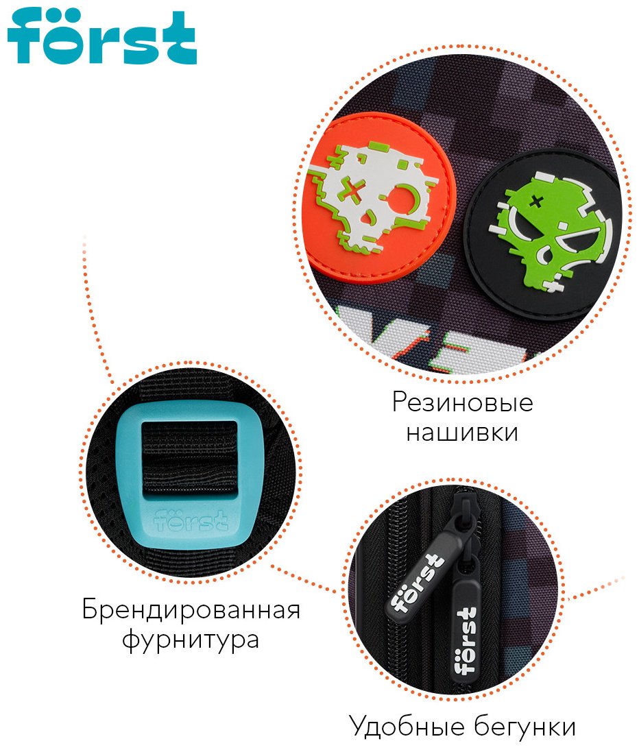Рюкзак Forst полиэстер черный купить,0