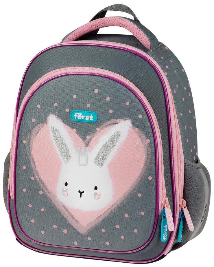 Рюкзак Forst 2отд F-Light Little Friend FT-RY-062509 полиэстер серый, розовый