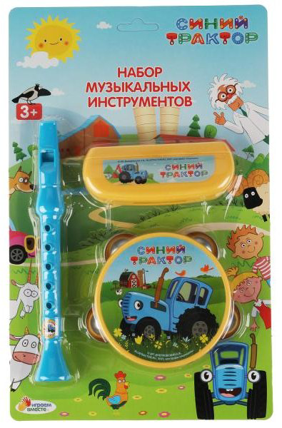 Музыкальный инструмент Играем вместе Набор музыкальных инструментов Синий трактор
