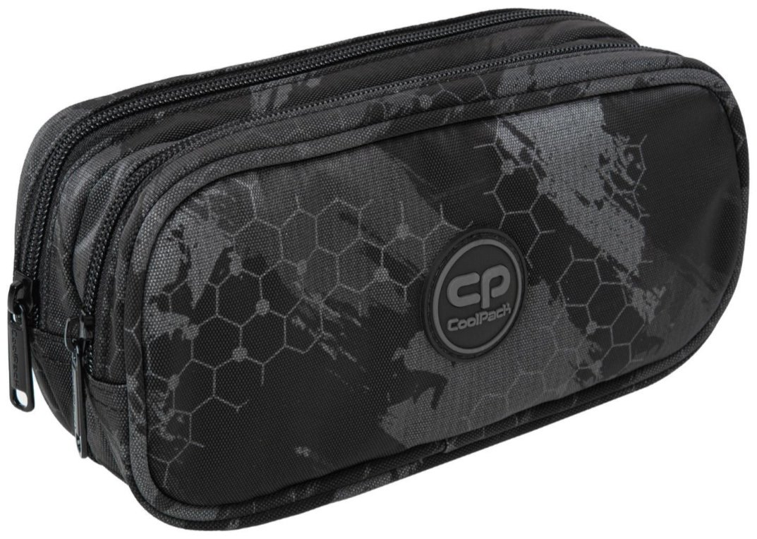Пенал CoolPack Kick grey F065821, застежка молния, серый купить,NaN