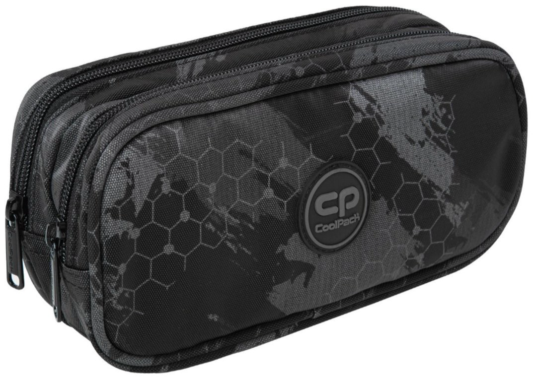 Пенал CoolPack Kick grey F065821, застежка молния, серый купить,NaN