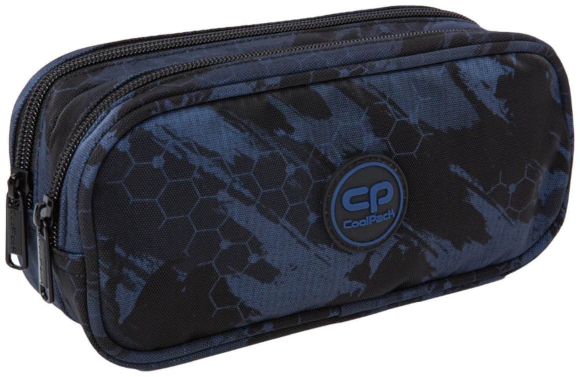 Пенал CoolPack Kick navy F065836, застежка молния, синий купить,NaN