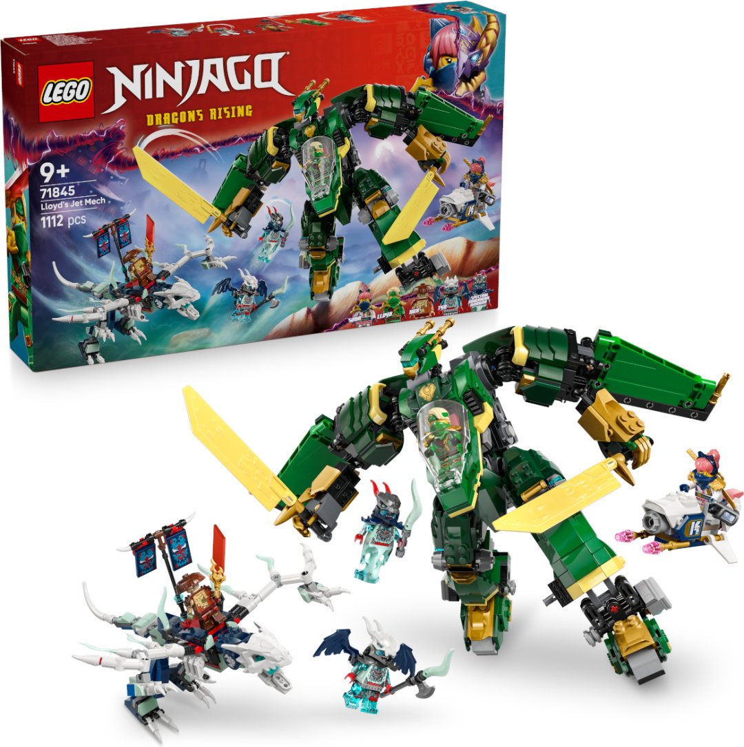 Конструктор LEGO Трансформирующийся робот-самолёт Ллойда Ninjago, деталей 1112 шт