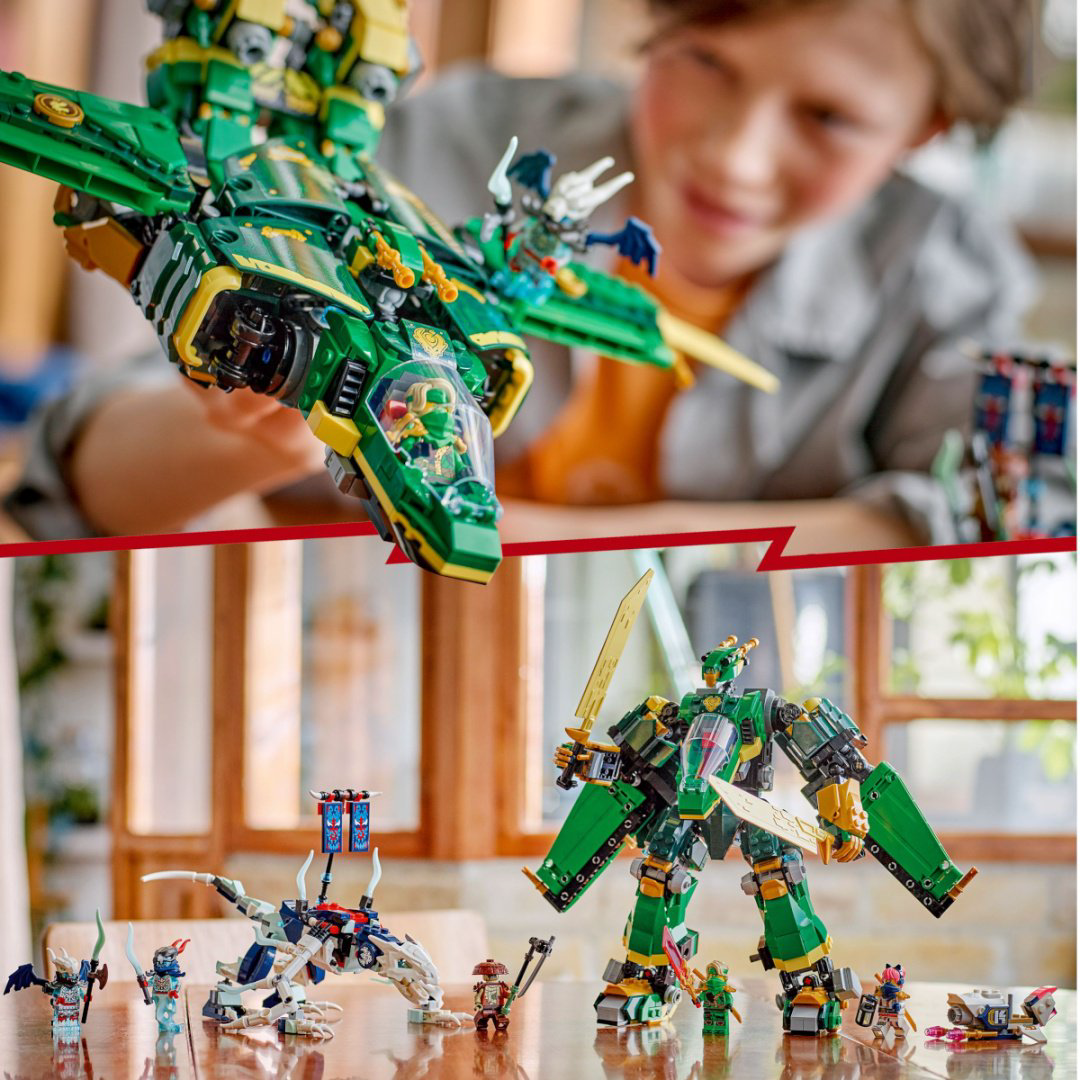 Конструктор Lego Трансформирующийся робот-самолёт Ллойда Ninjago 71845 купить,NaN