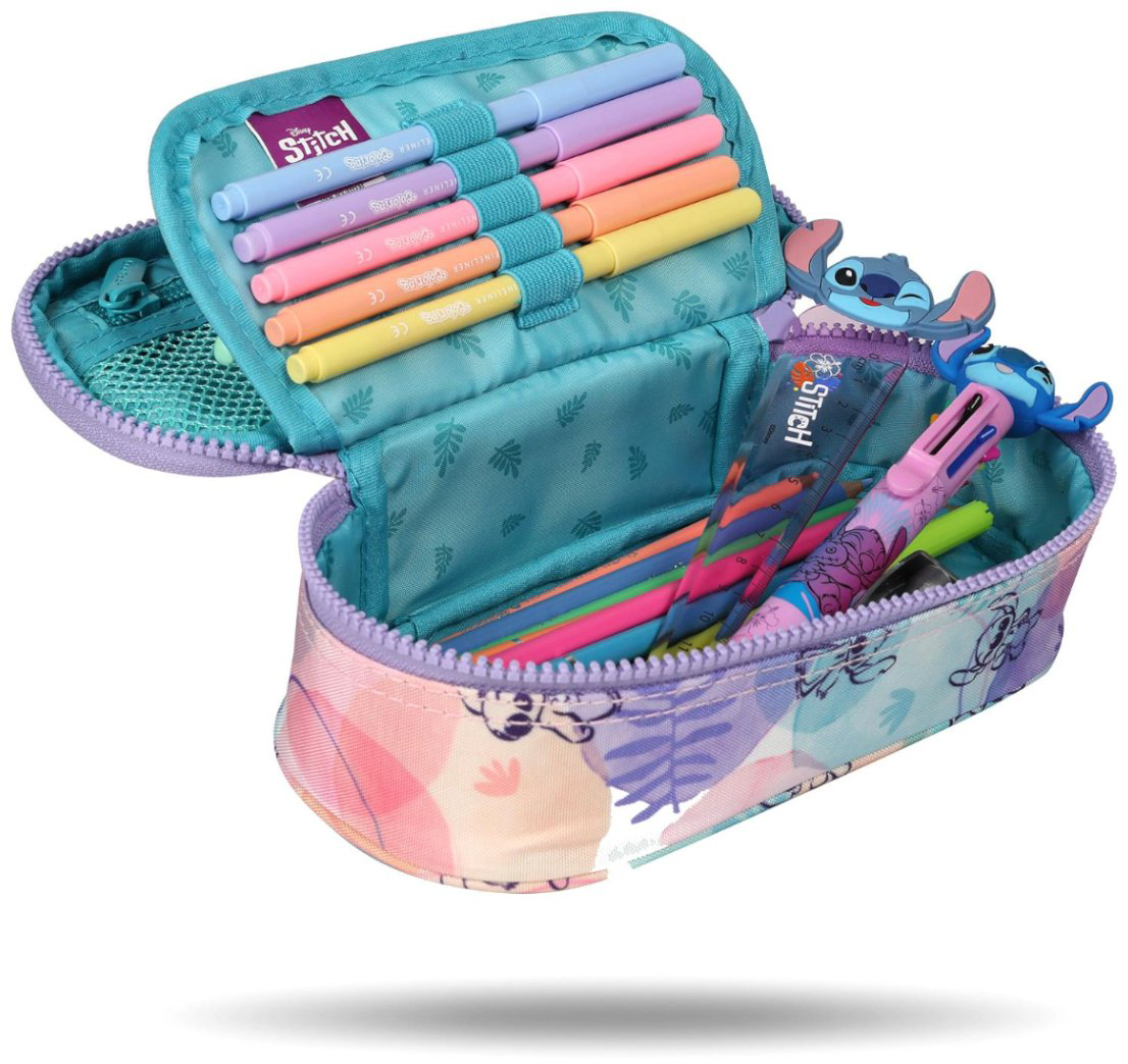 Пенал CoolPack Stitch F062885, застежка молния, мультиколор купить,NaN