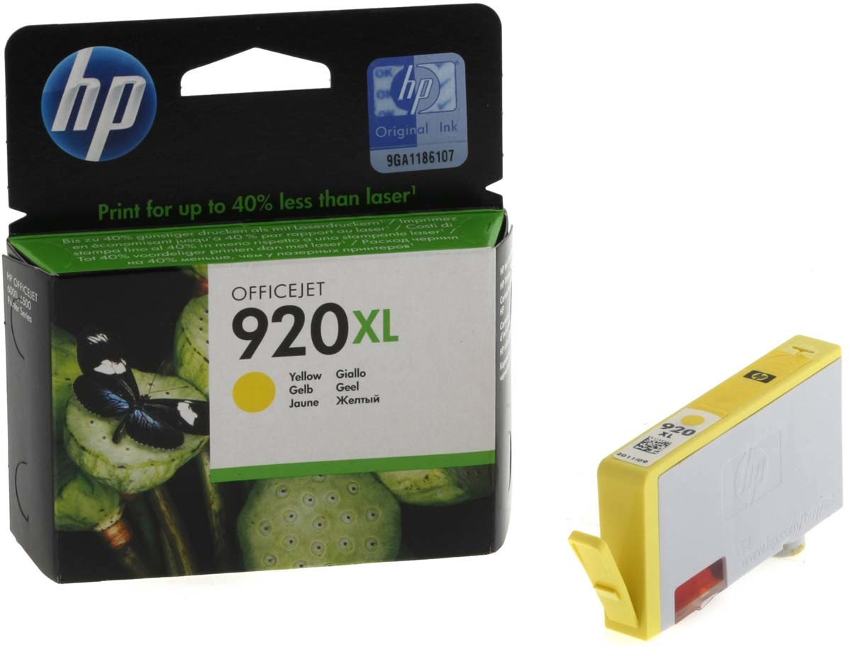 Картридж HP 920XL CD974AE желтый купить,NaN