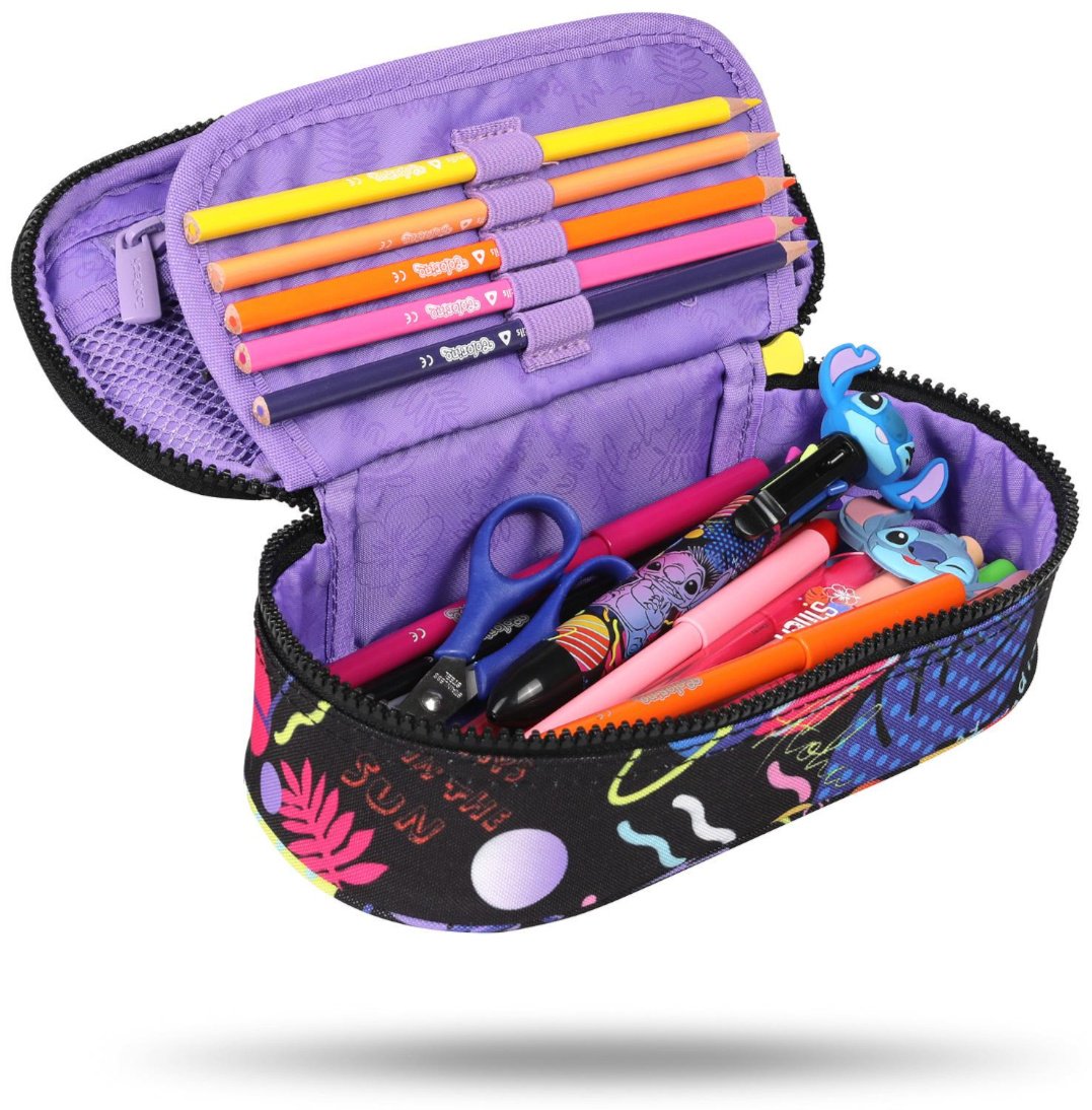 Пенал CoolPack Stitch F062886, застежка молния, мультиколор купить,NaN