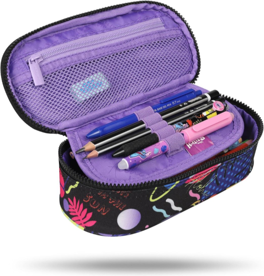 Пенал CoolPack Stitch F062886, застежка молния, мультиколор купить,NaN