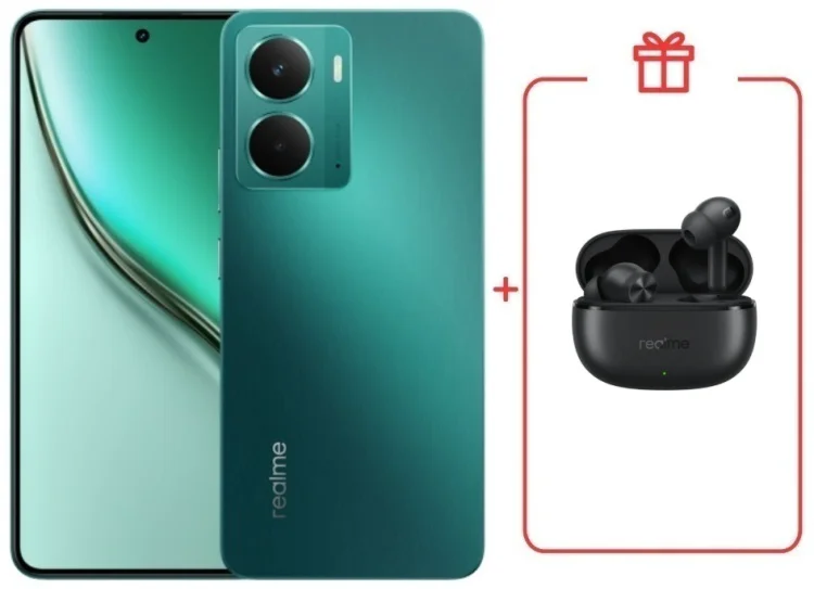Смартфон Realme P3 5G 8/256GB зеленый + подарок  купить,NaN