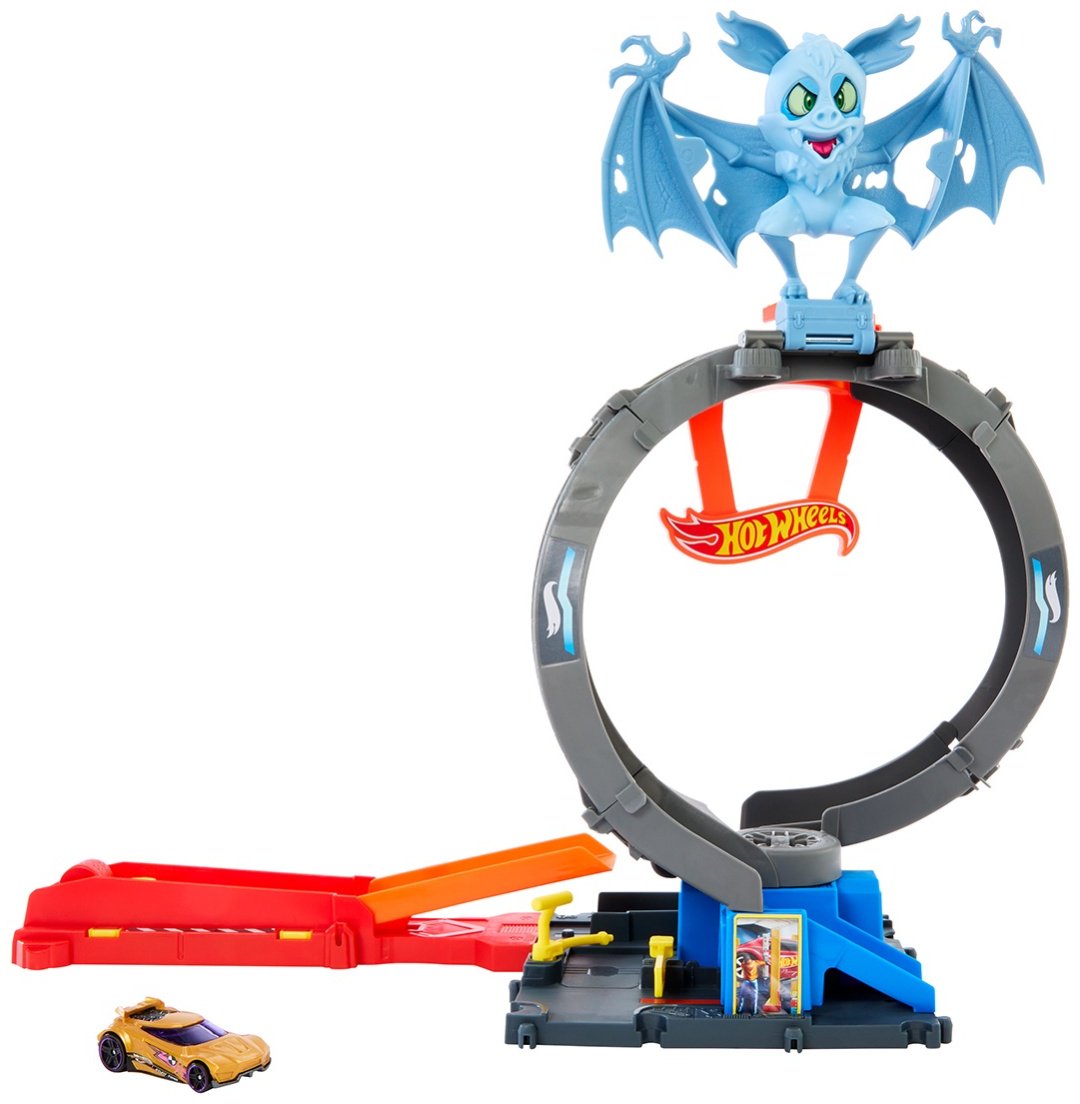 Hot Wheels Атака летучей мыши на магазин шин HTN780, пластик, металл, мультиколор