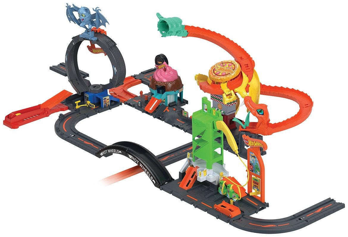 Hot Wheels Атака летучей мыши на магазин шин HTN780, пластик, металл, мультиколор купить,NaN