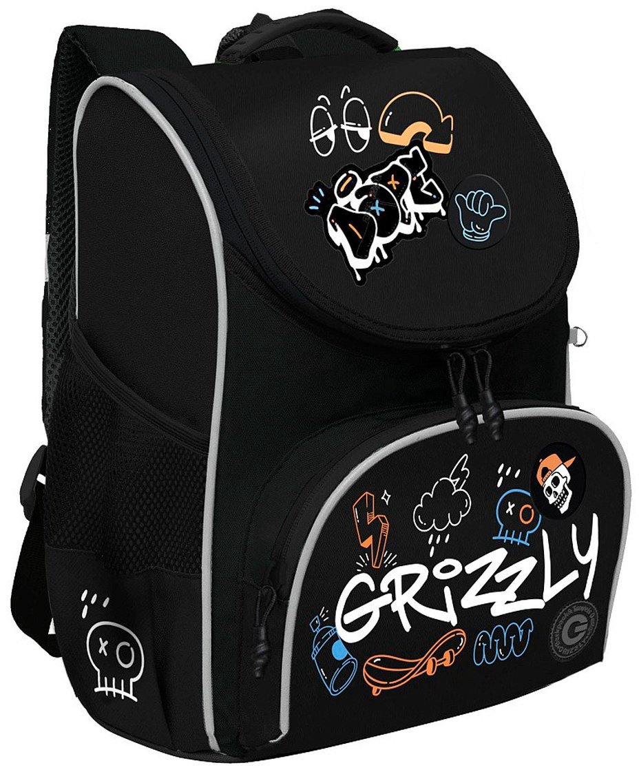 Рюкзак Grizzly полиэстер черный купить,NaN