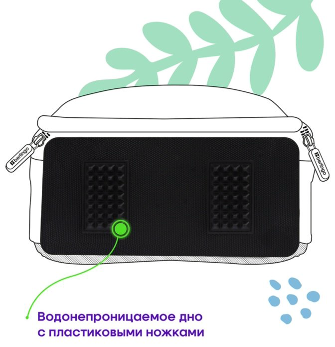 Рюкзак Berlingo RU-EX-1001 полиэстер, EVA черный купить,NaN