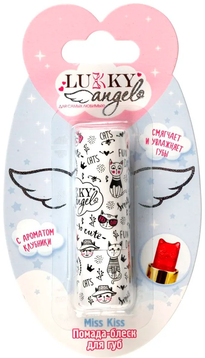 Lukky Angel Miss Kiss.&nbsp;Сияющая помада-блеск помада 3+ купить,NaN