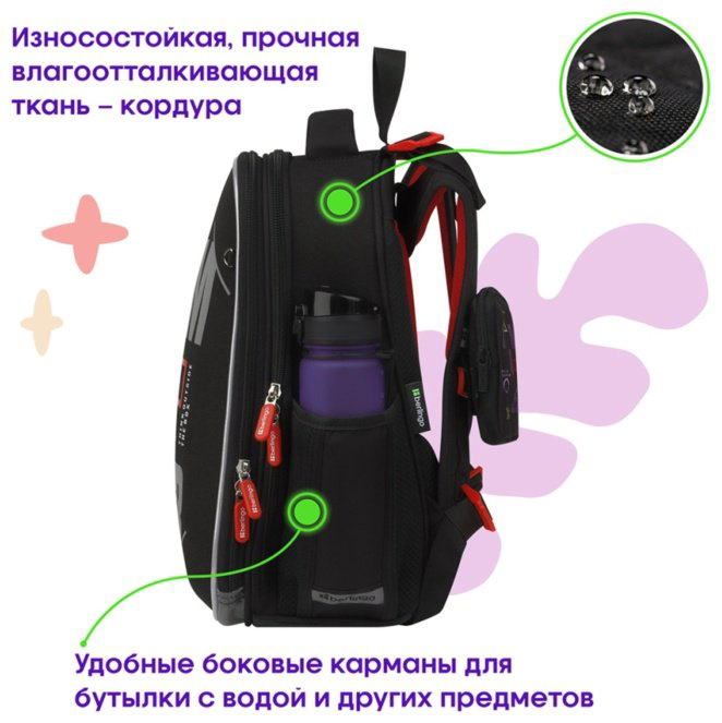 Рюкзак Berlingo RU-EX-1003 полиэстер, EVA черный купить,NaN