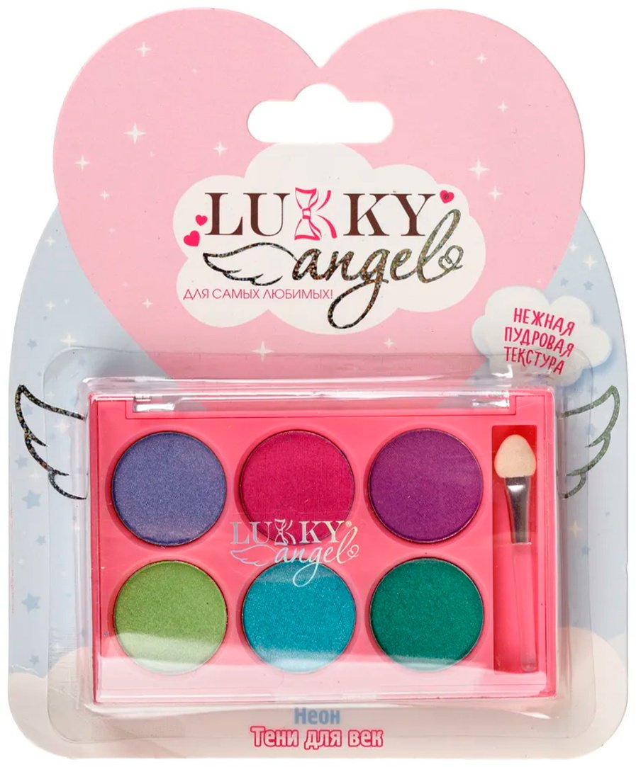 Lukky Angel.&nbsp;Пудровые "Неон", тени 3+ купить,NaN