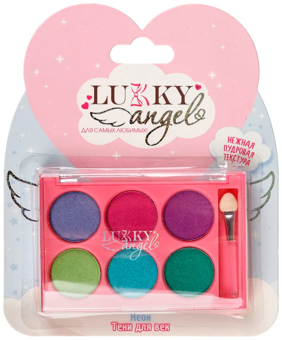 Lukky Angel.&nbsp;Пудровые "Неон", тени 3+ купить,NaN