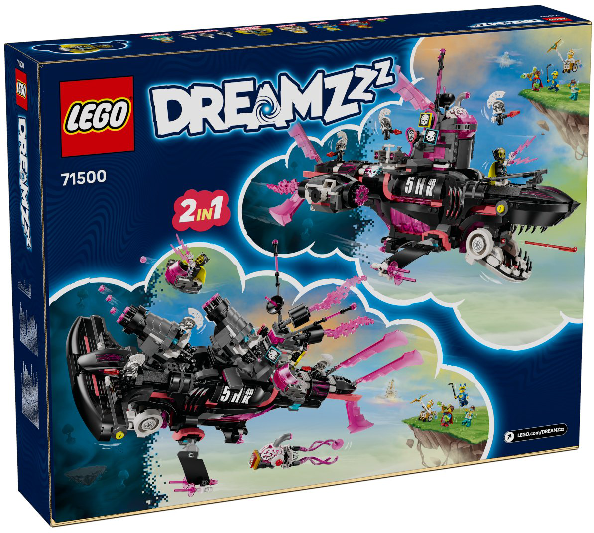 Конструктор LEGO Кошмарная сумбарина-акула DREAMZzz, деталей 1413 шт купить,NaN