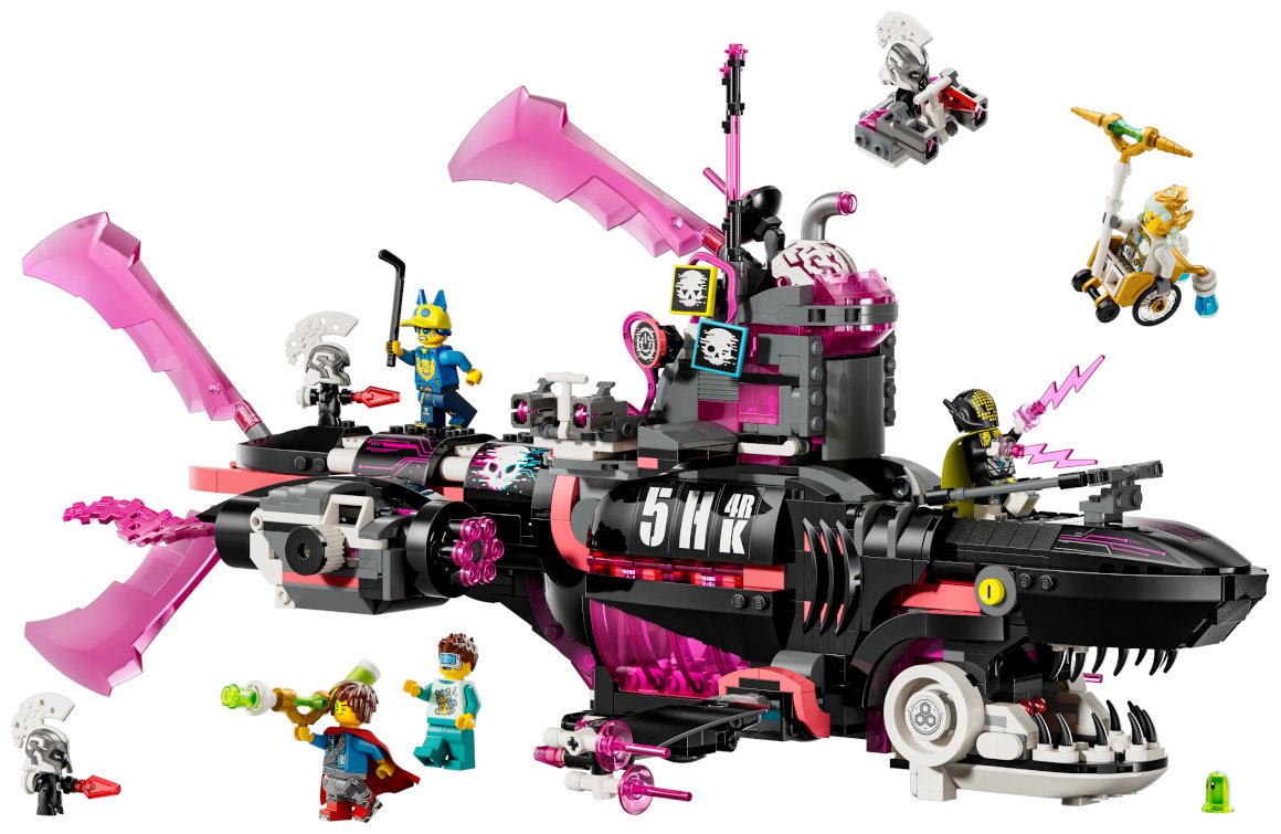 Конструктор LEGO Кошмарная сумбарина-акула DREAMZzz, деталей 1413 шт