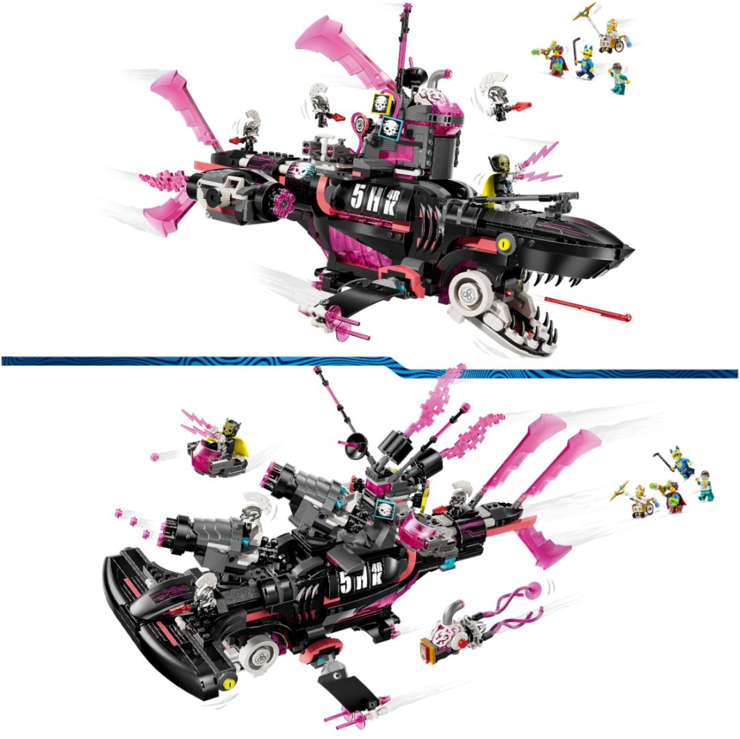 Конструктор LEGO Кошмарная сумбарина-акула DREAMZzz, деталей 1413 шт