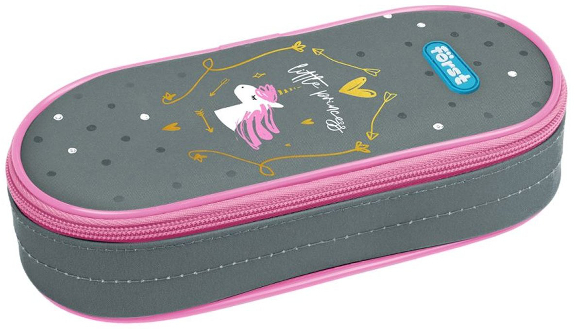 Пенал Forst Little princess FT-PF-062401, застежка молния, серый купить,NaN