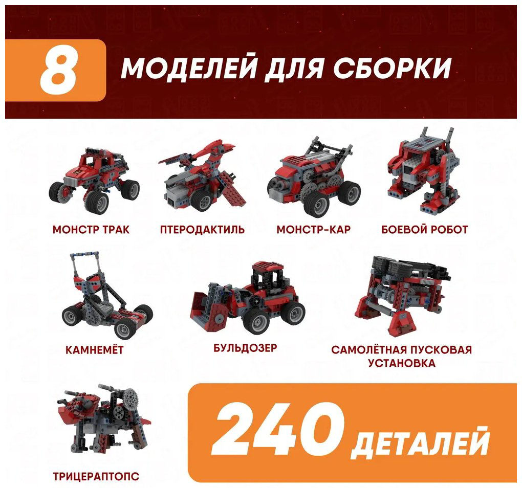Конструктор Apitor Robot B 8в1, деталей 240 шт купить,NaN