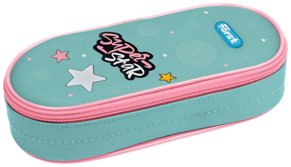 Пенал Forst Super star FT-PF-062402, застежка молния, голубой