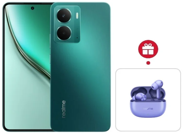 Смартфон Realme P3 5G 8/256GB зеленый + подарок  купить,NaN