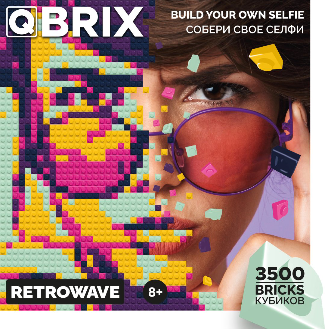 Конструктор QBRIX Фото-конструктор по любой фотографии QBRIX RETROWAVE, деталей 3500 шт купить,NaN