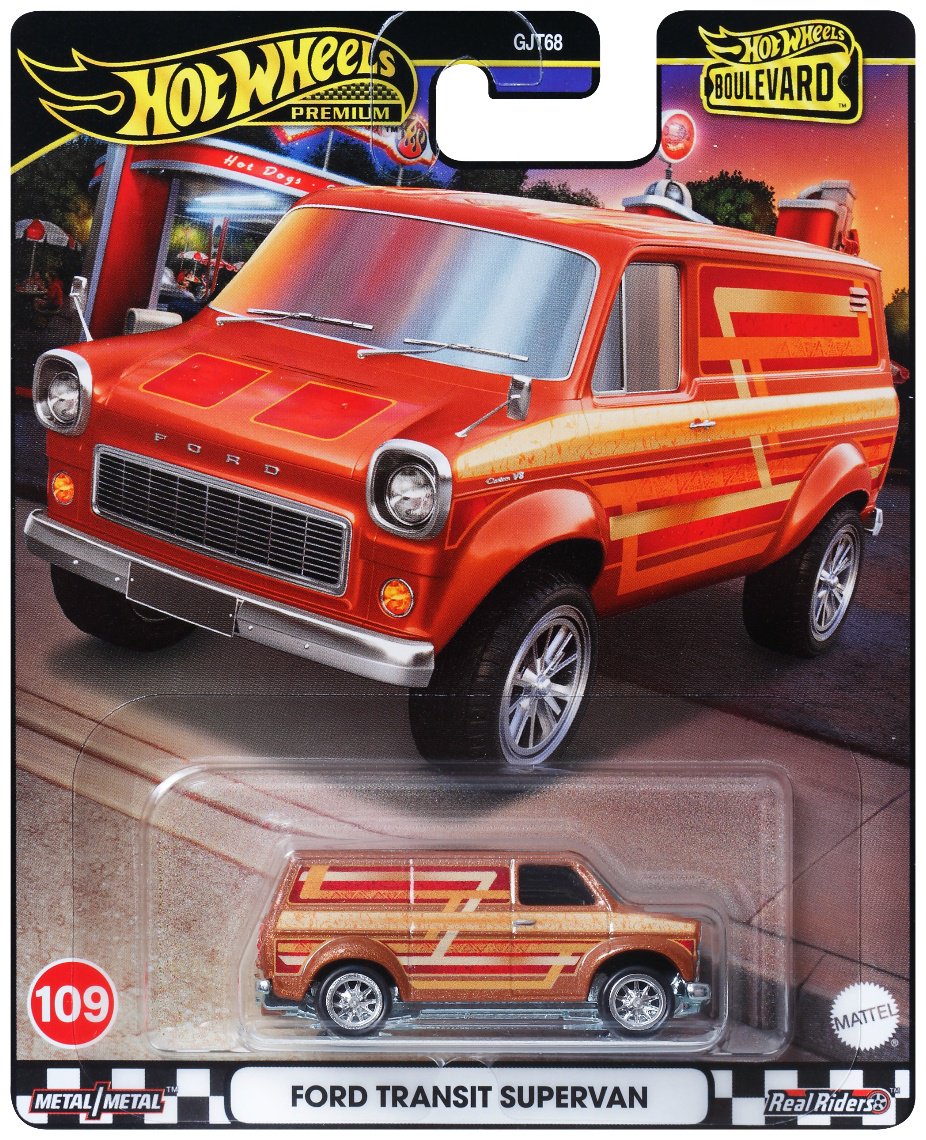 Легковая Hot Wheels Ford Transit Supervan GJT68/HRT76, металл, коричневый купить,NaN