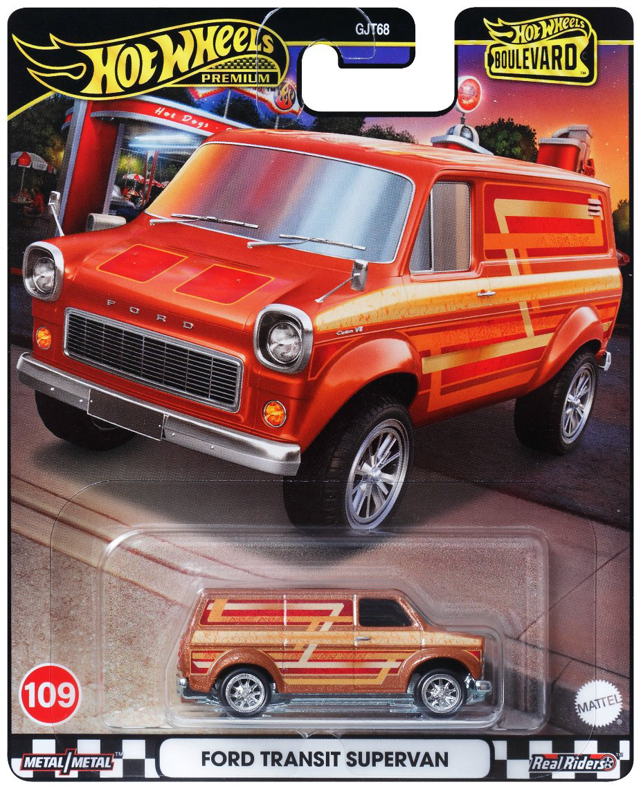 Легковая Hot Wheels Ford Transit Supervan GJT68/HRT76, металл, коричневый купить,NaN