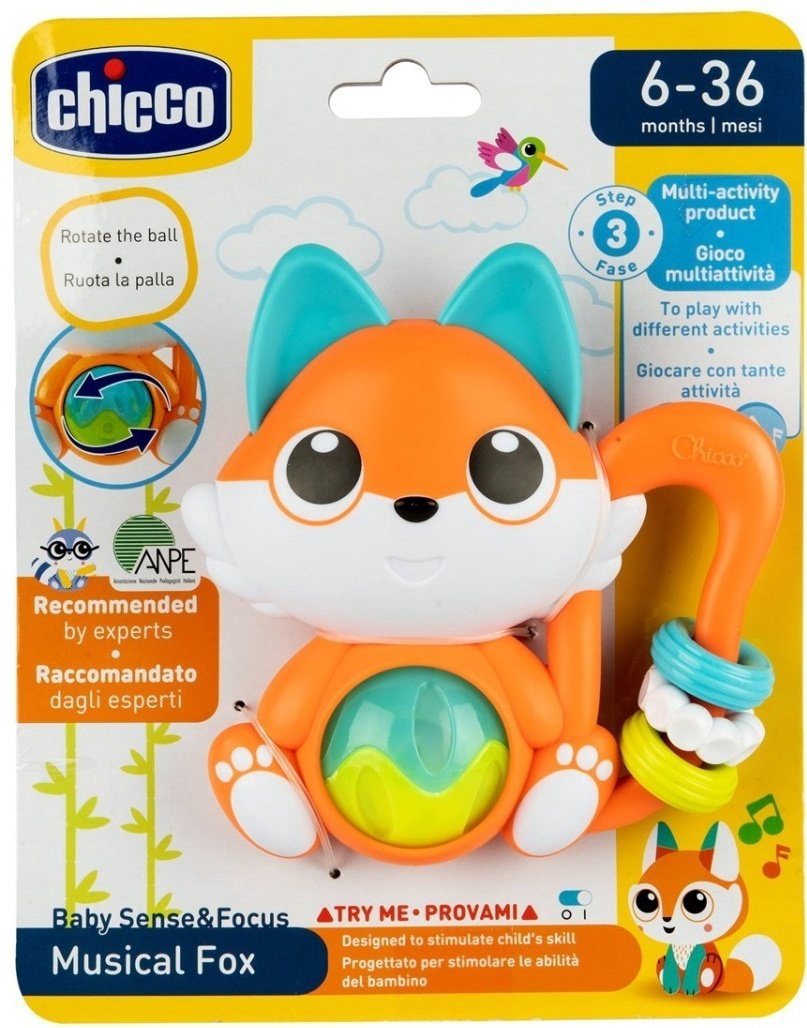 Погремушка Chicco лисичка купить,NaN