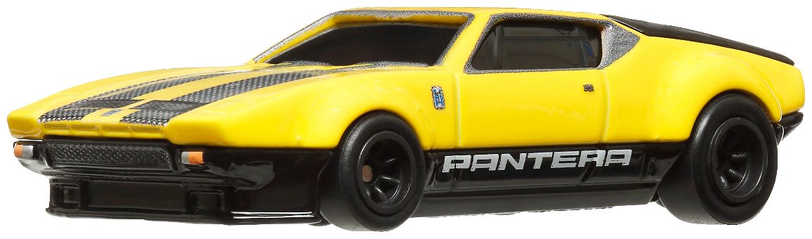 Легковая Hot Wheels De Tomaso Pantera GTS Gruppo 4 GJT68/HRT75, металл, желтый