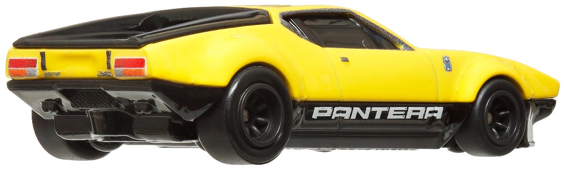 Легковая Hot Wheels De Tomaso Pantera GTS Gruppo 4 GJT68/HRT75, металл, желтый купить,0