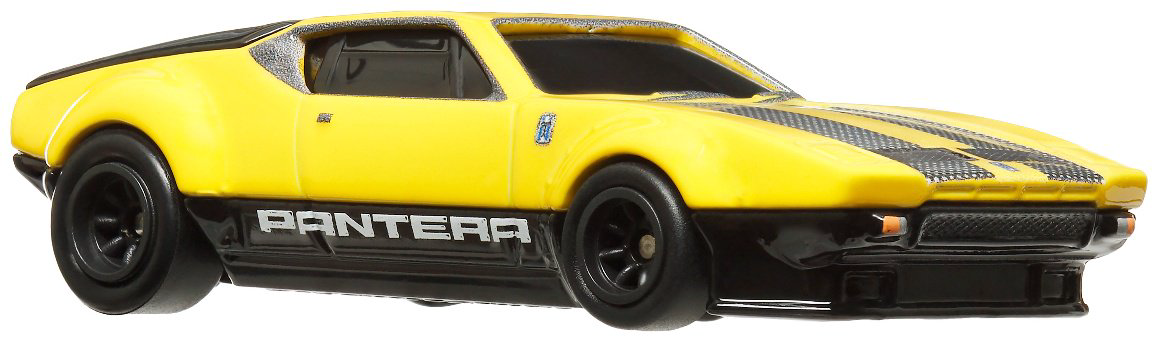 Легковая Hot Wheels De Tomaso Pantera GTS Gruppo 4 GJT68/HRT75, металл, желтый купить,NaN