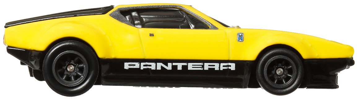 Легковая Hot Wheels De Tomaso Pantera GTS Gruppo 4 GJT68/HRT75, металл, желтый купить,0