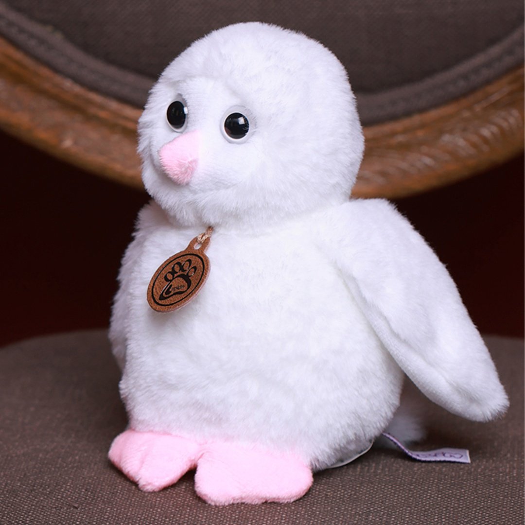 Мягкая игрушка Lapkin Совенок, высота 14 см, белый купить,0