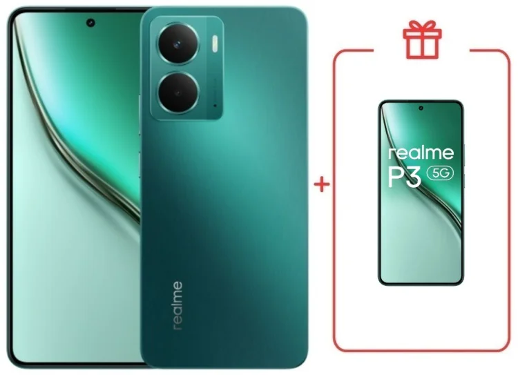 Смартфон Realme P3 5G 8/256GB зеленый + подарок  купить,NaN