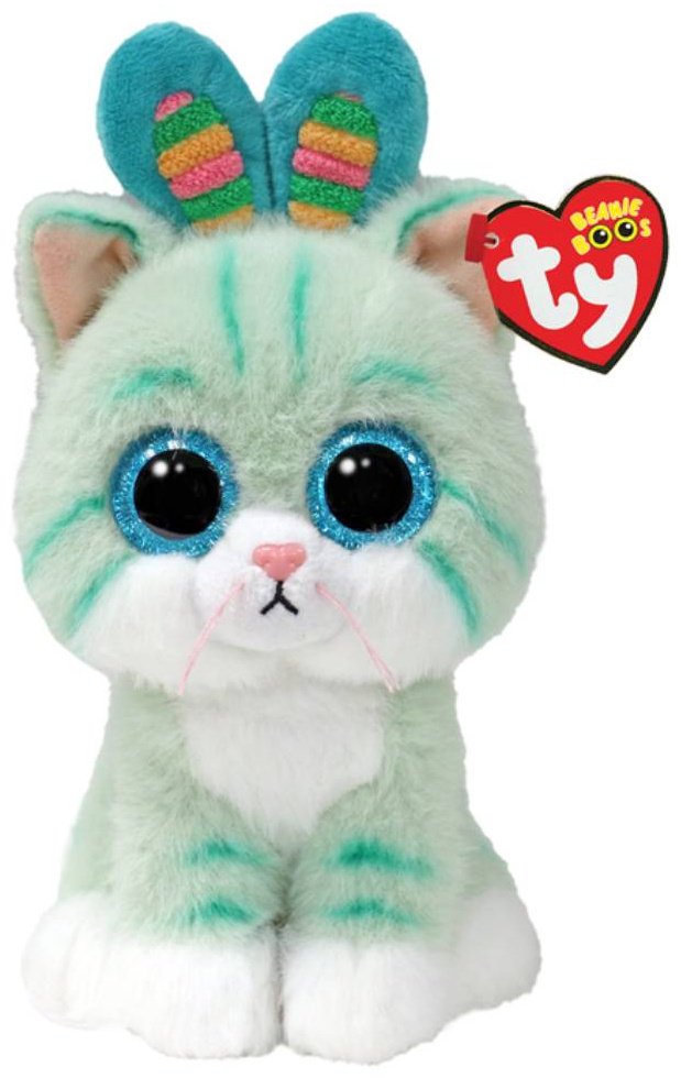 Мягкая игрушка TY котик Гумдроп, высота 15 см, мультиколор купить,NaN